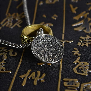 Pixiu Ring & Tibetan Juigong Bagua Amulet for WEALTH & PROTECTION Necklace